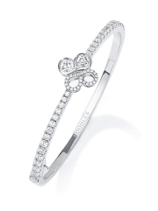 Be Boodles White Gold Diamond Bangle