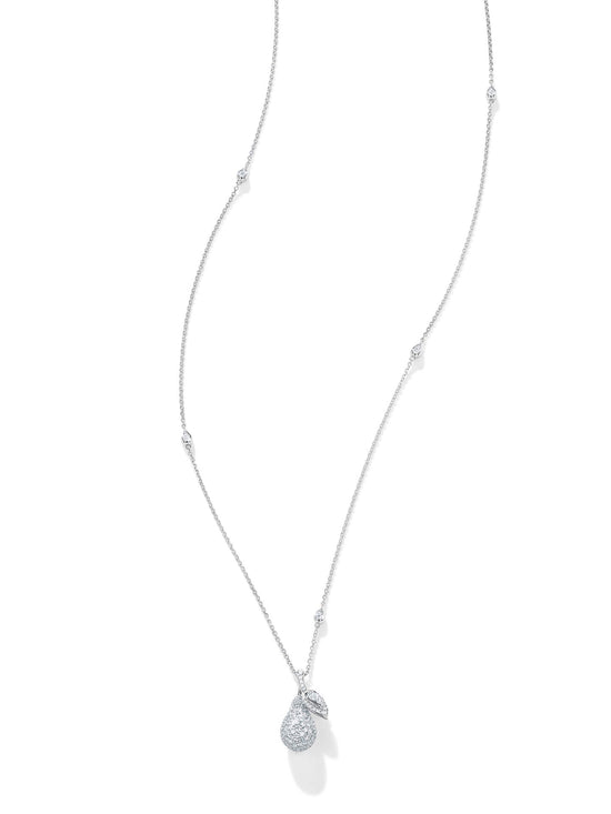 Orchard Pavé White Gold Diamond Pendant