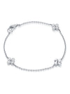 Be Boodles White Gold Triple Charm Bracelet