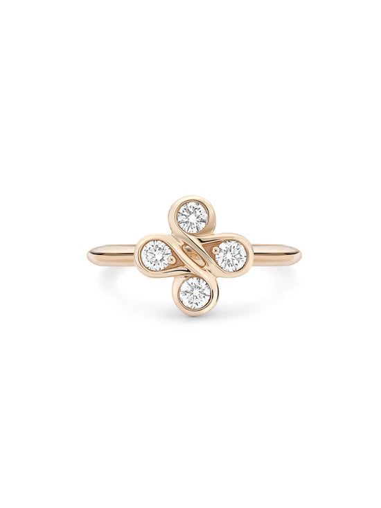 Be Boodles Classic Motif Rose Gold Ring