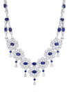 Blues and Royals Sapphire Diamond Necklace