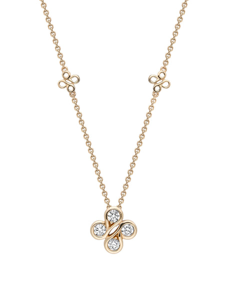 Be Boodles Mini Yellow Gold Diamond Pendant