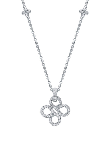 Be Boodles Pavé White Gold Pendant