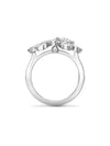 Double Blossom White Gold Ring