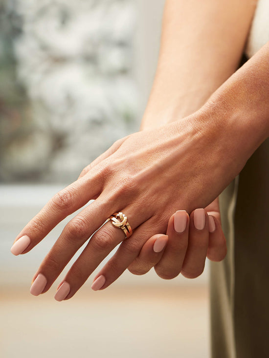 The Knot Rose Gold Ring