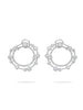 Waterfall Large Diamond Platinum Hoop Earrings