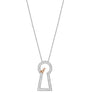 Secret Garden Large Platinum Keyway Pendant