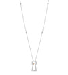 Secret Garden Large Platinum Keyway Pendant