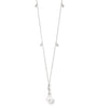 Snowdrop White Gold Pearl Pendant