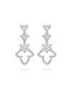 Secret Garden Ivy Diamond Platinum Earrings