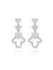 Secret Garden Ivy Diamond Platinum Earrings