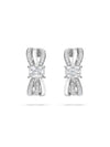 Ribbons Platinum Ashoka Diamond Earrings