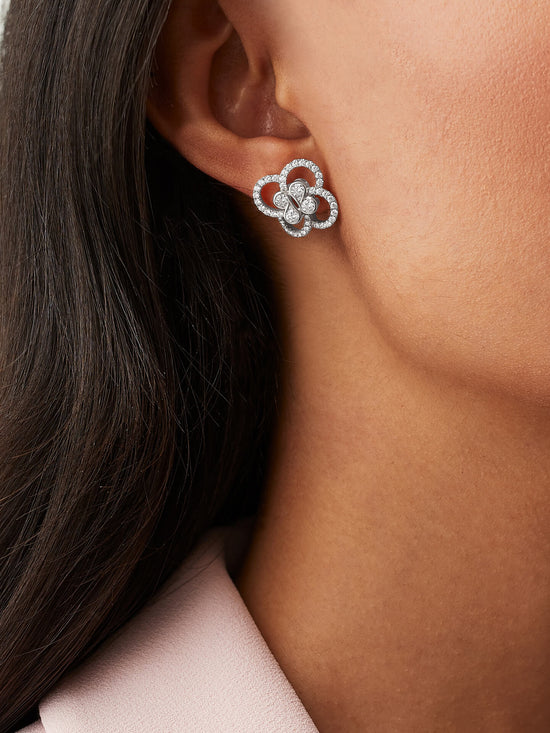 Be Boodles Platinum Diamond Earrings