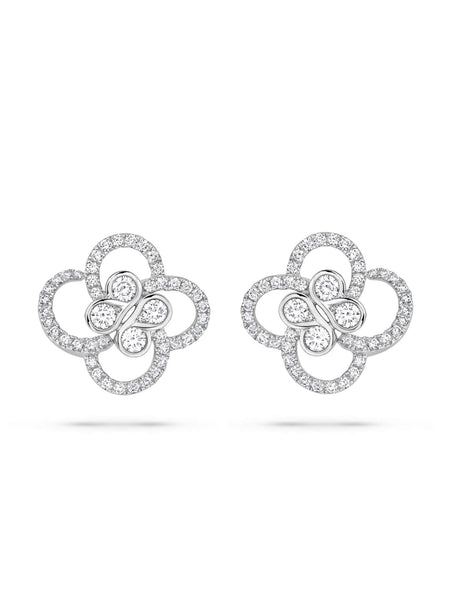 Be Boodles Platinum Diamond Earrings