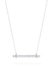 Trapeze Ashoka Diamond Platinum Pendant Necklace