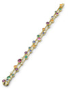 Raindance Rainbow Two Row Yellow Gold Bracelet