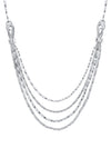 Ribbons Ashoka Platinum Diamond Necklace