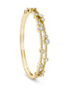 Waterfall Yellow Gold Double Bangle