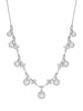 Beach Medium Platinum Diamond Necklace