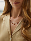 Beach Large Rose Gold Diamond Necklace