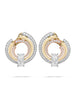 Ribbons Ashoka Platinum Gold Diamond Earrings