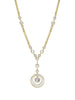 Raindance Diamond Moonstone Enamel Yellow Gold Pendant