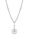 Raindance Diamond Moonstone Enamel Platinum Pendant