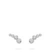 Beach Detachable Long Platinum Drop Earrings