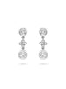 Beach Platinum Detachable Diamond Drop Earrings