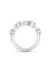 Raindance Large Half-Hoop Platinum Diamond Ring