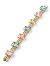 Lady Lever Multi-Stone Yellow Gold Bracelet