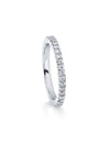 Vintage Half-Hoop Platinum Diamond Wedding Band