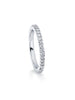 Vintage Half-Hoop Platinum Diamond Ring