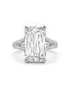 Ashoka Diamond Split Shoulders Platinum Ring