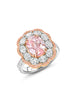 Big Sur Pink Diamond Platinum and Rose Gold Ring