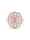 Big Sur Pink Diamond Platinum and Rose Gold Ring