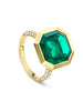 Florentine Dolce Vita Emerald Yellow Gold Ring