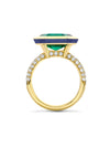 Florentine Emerald Yellow Gold Ring