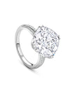 Peace of Mined Cushion Cut Platinum Diamond Ring