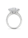 Peace of Mined Cushion Cut Platinum Diamond Ring