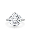 Peace of Mined Cushion Cut Platinum Diamond Ring