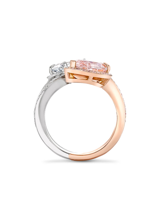 Gemini Pink Diamond Ring