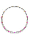 Secret Garden Pink Sapphire Diamond Necklace