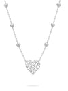 Classic Heart Diamond Platinum Pendant