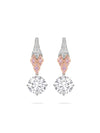 Peace of Mined Pink Diamond Drop Earrings