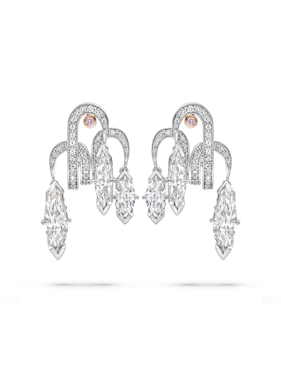 Secret Garden Marquise Diamond Earrings