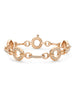 Roulette Medium Classic Rose Gold Diamond Bracelet