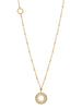 Circus Long Yellow Gold Bead Necklace