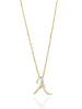 Love Letter Diamond Yellow Gold Pendant