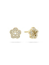 Blossom Yellow Gold Diamond Stud Earrings